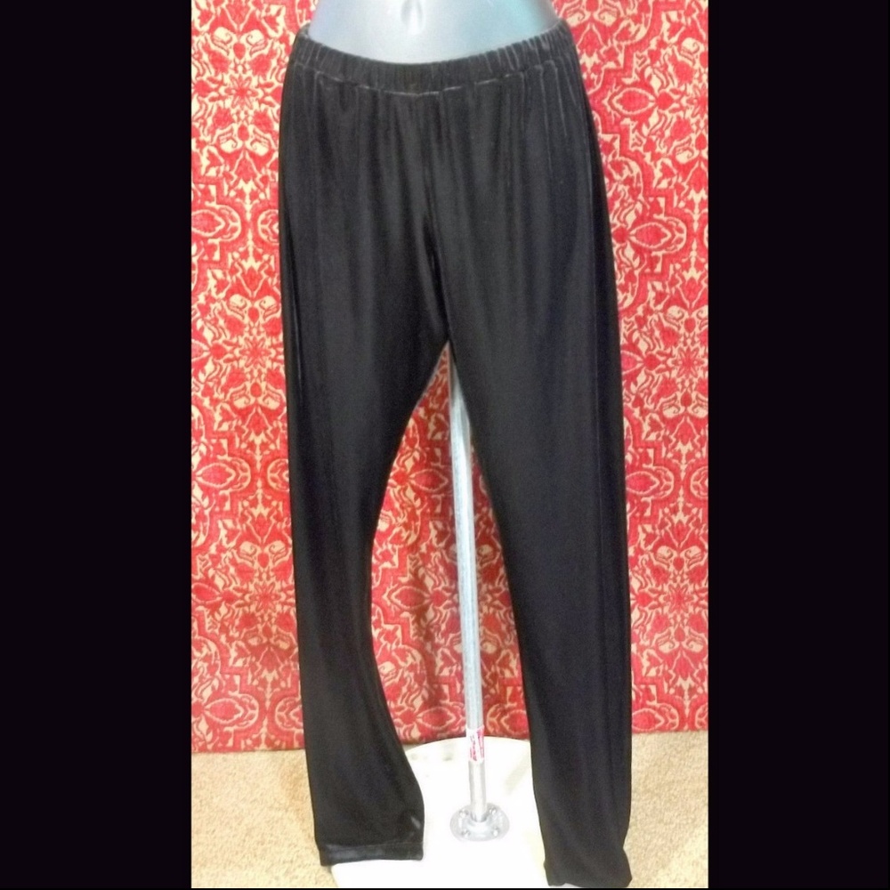 MAGDALENA black velvet pants leggings skinny W 25✨